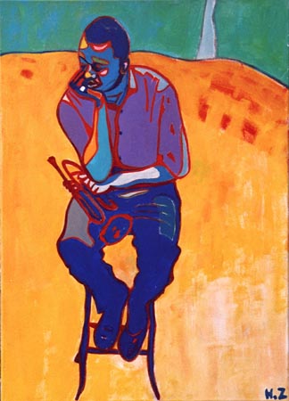the trumpet player